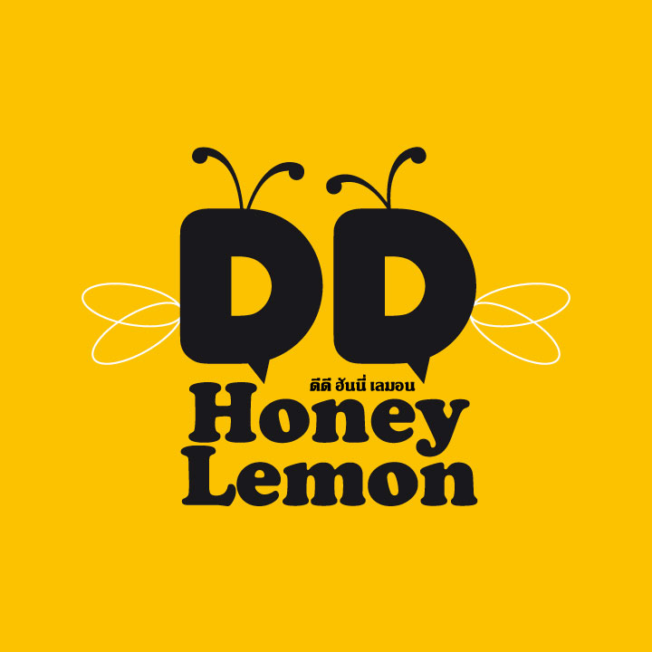 ออกแบบโลโก้ดีดี ฮันนี่เลมอน โปรโมชั่นน้ำผึ้งมะนาวให้กับดังกิ้น โดนัท